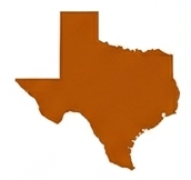 graphic of the shape of Texas