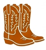 graphic of cowboy boots